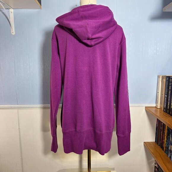 Thirty-one Large Pinky Purple Full Zip Hooded Longsleeve Fleece Jacket - Picture 6 of 10